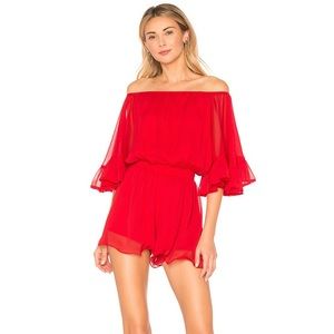 Red Endless Rose Romper